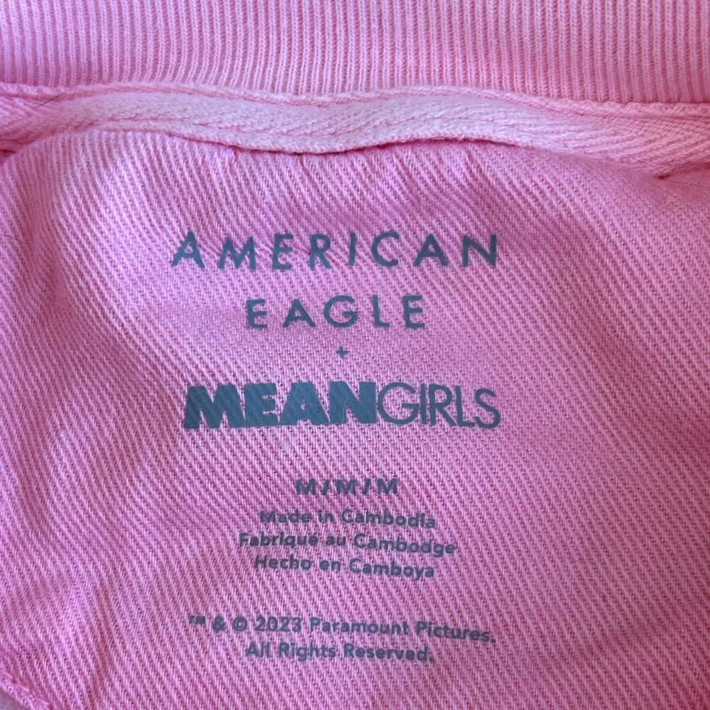🦅 American Eagle Mean Girls “On Wednesdays We Wear Pink” Sweatshirt - Picture 4 of 6